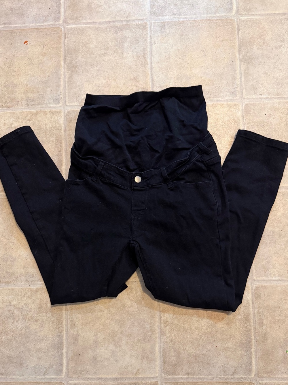 Black maternity jeans